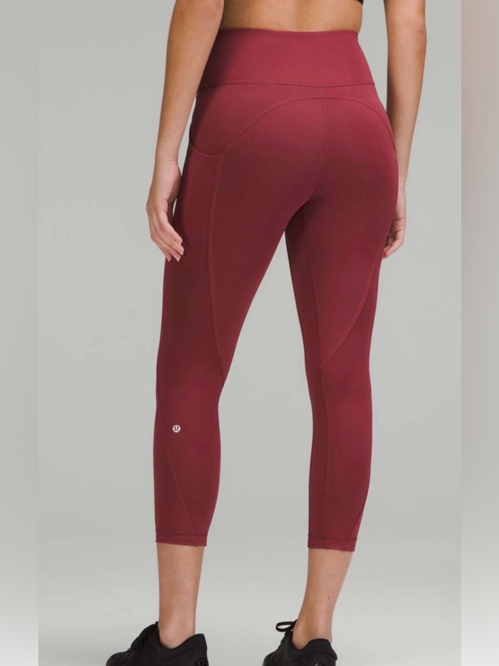 Pre- Owned Lululemon All the Right Places High-Rise Drawcord Waist Crop 23.”